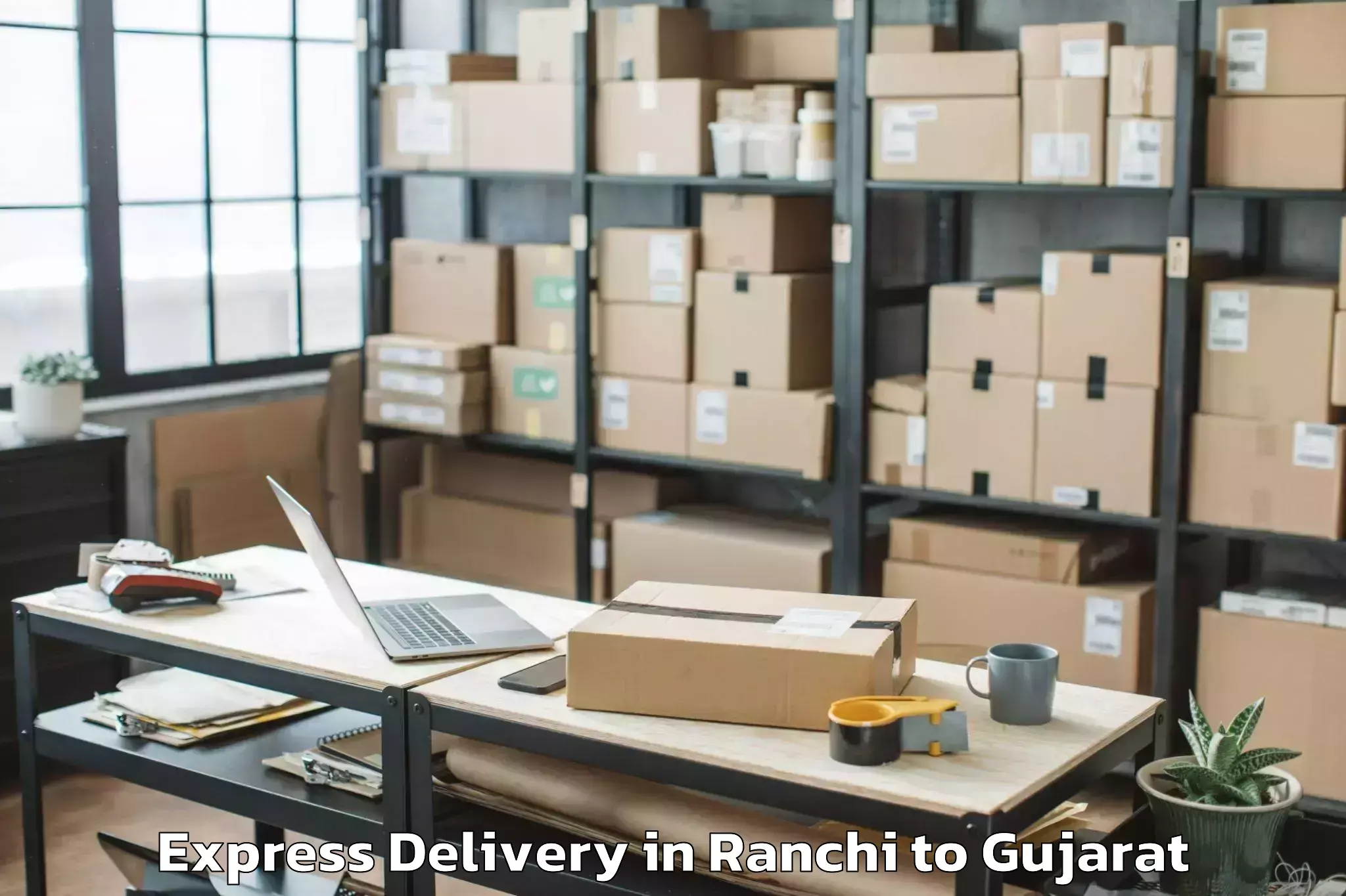 Get Ranchi to Sabarmati University Ahmedabad Express Delivery